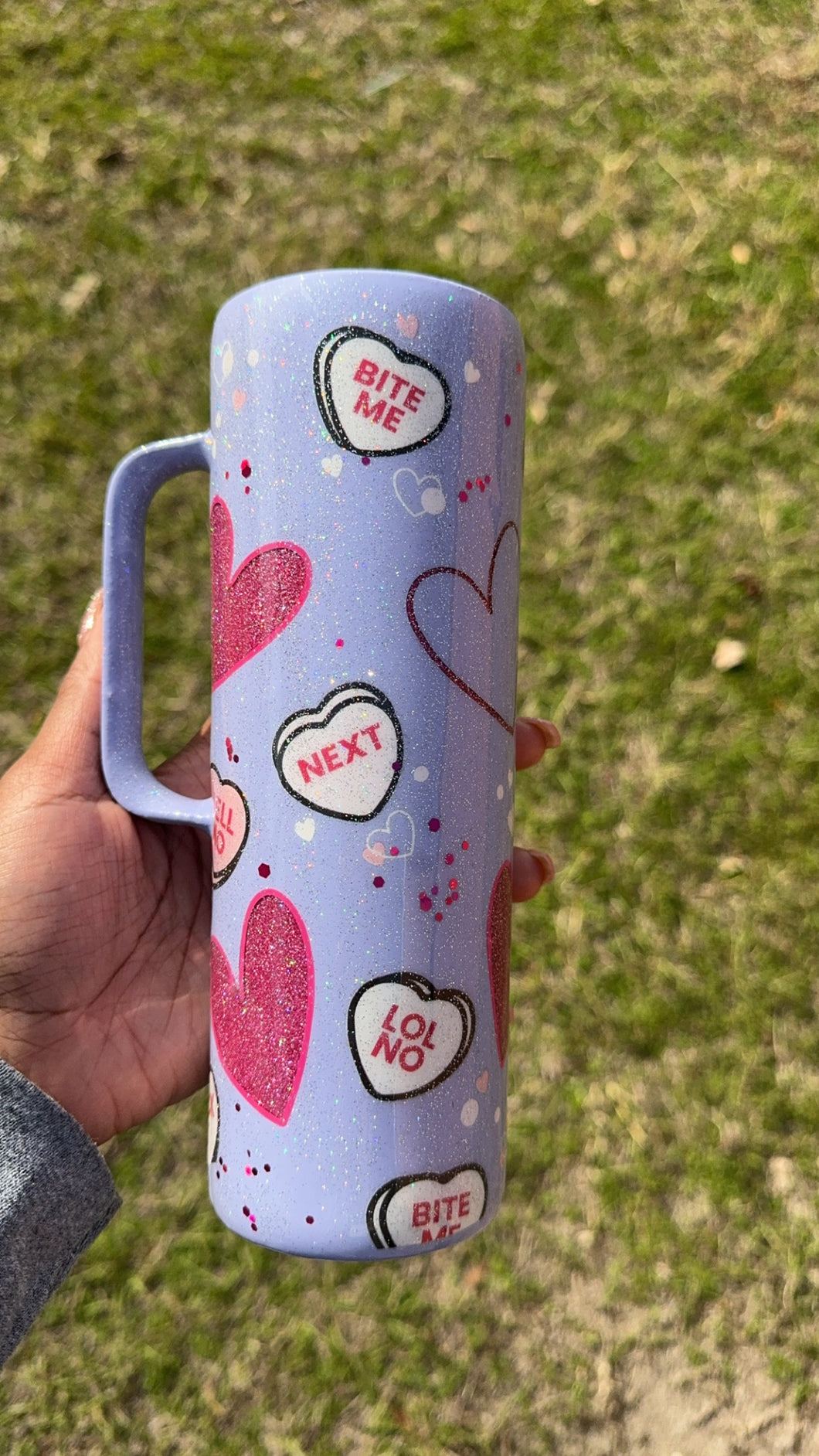 Anti-Valentines 20 oz Tumbler w/ handle